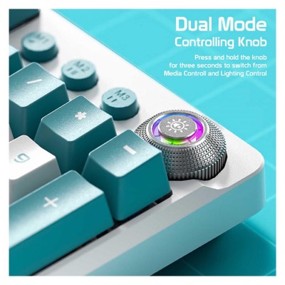 AULA Wind F2088 PRO Plus 9 Orange Keys KRGD Blue USB UA White/Blue (6948391234908)