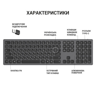 OfficePro SK1550B Wireless Black