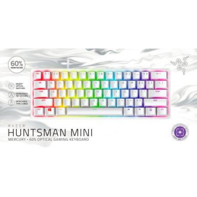 Razer Huntsman Mini Mercury Edition Red Switch ENG (RZ03-03390400-R3M1)