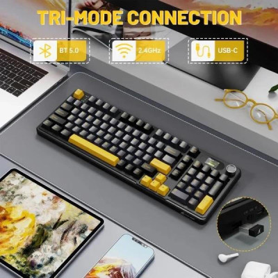 ATTACK SHARK X98 Pro Star Black Linear Blueberry Switch (X98PRO_SB_AS)