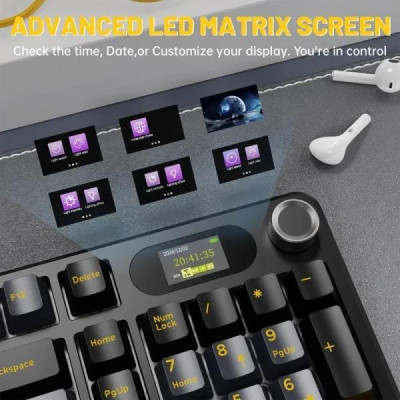 ATTACK SHARK X98 Pro Star Black Linear Blueberry Switch (X98PRO_SB_AS)