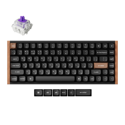 Keychron K2HE Gateron Double-Rail Magnetic Nebula QMK RGB Black (K2H-F1-UA)