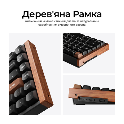 Keychron K2HE Gateron Double-Rail Magnetic Nebula QMK RGB Black (K2H-F1-UA)