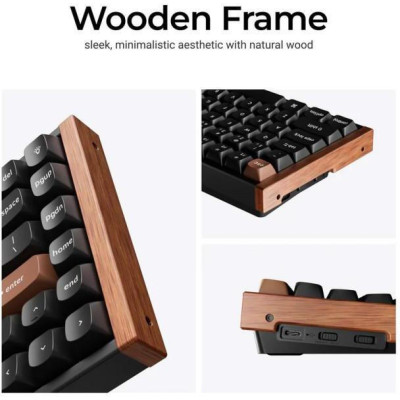 Keychron K2HE Gateron Double-Rail Magnetic Nebula QMK RGB Black (K2H-F1-UA)