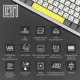 EPOMAKER Shadow-S TKL RGB Mechanical Mulan Switch Hot-Swap (SHS-W-M) White