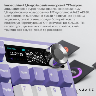 Ajazz AK980 Clear Sky Switch Purple (AK980-CS-PWB) Ajazz AK980 Clear Sky Switch Purple (AK980-CS-PWB)