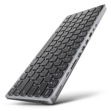 AXAGON KEYBOARD HMC-KB-CRL 9 in 1 Layout Silver/Black