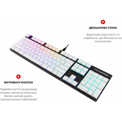 Motospeed K94 Kailh Short White USB Grey (mtk94mks)