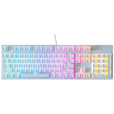 Dark Project One KD104A White PBT Gateron Mechanical Yellow (DPO-KD-104A-100100-GYL)