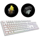 Dark Project One KD104A White PBT Gateron Mechanical Yellow (DPO-KD-104A-100100-GYL)