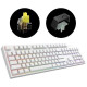 Dark Project One KD104A White PBT Gateron Mechanical Yellow (DPO-KD-104A-100100-GYL)