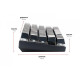 Motospeed СK62 Black ENG, UKR, RUS Outemu Blue (mtck62bmb)