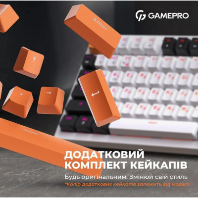 GamePro MK160W Hot-Swap Red Swich White GamePro MK160W Hot-Swap Red Swich White