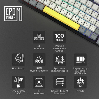 EPOMAKER TH80 SE Black (TH80-SE-B-F)