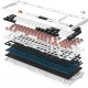 GamePro MK170 Outemu Red Hot-Swap Switch White