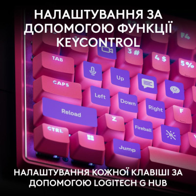 Logitech G Pro X TKL Rapid Linear Magenta (920-013253)