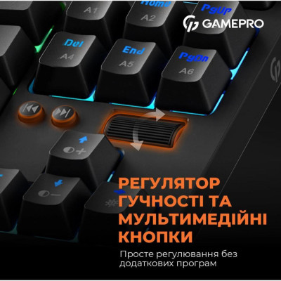 GamePro MK180 Outemu Red Hot-Swap Switch Black GamePro MK180 Outemu Red Hot-Swap Switch Black