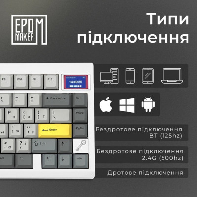 EPOMAKER TH80 Pro V2 White (TH80-PROV2-W-WT)