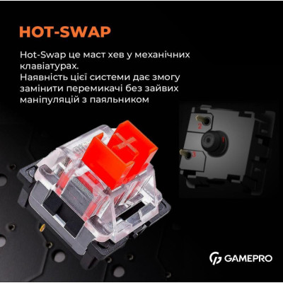 GamePro MK180 Outemu Red Hot-Swap Switch White