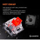 GamePro MK180 Outemu Red Hot-Swap Switch White
