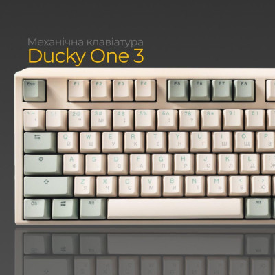 Ducky One 3 Cherry MX Speed Silver UA USB Cream (DKON2108-PUAPXMAEGGC1)
