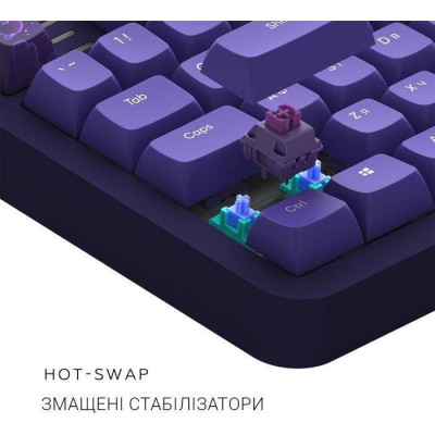 Dark Project ALU87 Celestial ENG/UA Purple (DPKB_CELESTIAL_87_ANSI_UA)