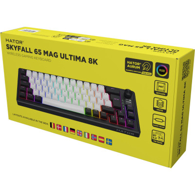 HATOR Skyfall 65 MAG ULTIMA 8K wireless black-white (HTK3860EU)