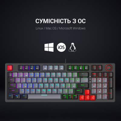 GamePro MK120 Red Switches USB (MK120R) black