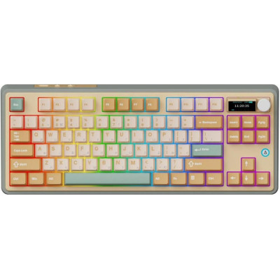 Ajazz AK870 Jasmine Switch Yellow RGB With Screen (AK870-JS-YWG)