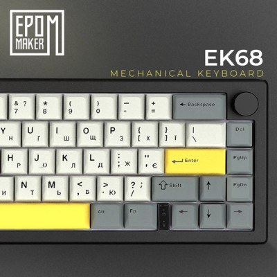 EPOMAKER EK68 Flamingo Black (EK68-B-F)