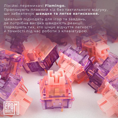 EPOMAKER EK68 Flamingo Black (EK68-B-F)