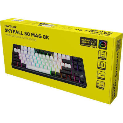 HATOR Skyfall 80 MAG ULTIMA 8K wireless white-black (HTK3880UA)