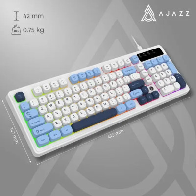 Ajazz AF98 Black USB-C Glacier Blue (AF98-GB)