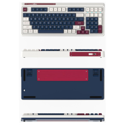 FL ESPORTS CMK98 SAM Metal Heart Wireless Kailh MX Cool Mint (CMK98SAM-3767) White/Blue
