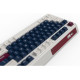 FL ESPORTS CMK98 SAM Metal Heart Wireless Kailh MX Cool Mint (CMK98SAM-3767) White/Blue