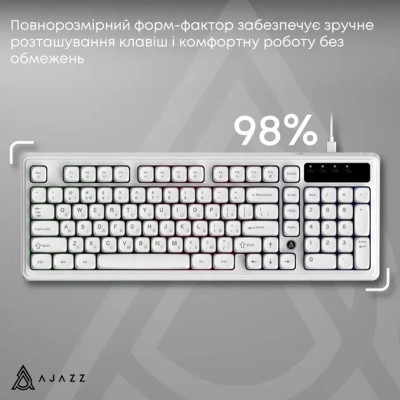 Ajazz AF98 Black USB-C White (AF98-W)