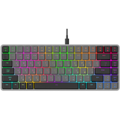 GamePro MK141R Red Swich Low Profile RGB USB Dark Gray