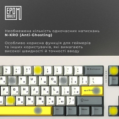 EPOMAKER Shadow-X Wisteria Linear White (SHX-W-WL)