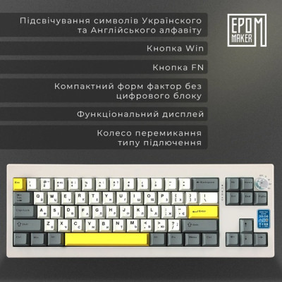 EPOMAKER Shadow-X Wisteria Linear White (SHX-W-WL)