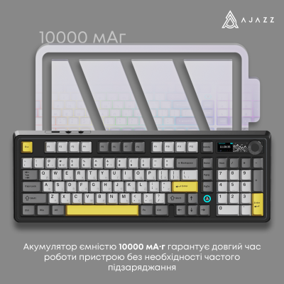 AJAZZ AK980 V2 Gift Switch V2 Black/Grey/Yellow (AK980-V2-G-BGY)