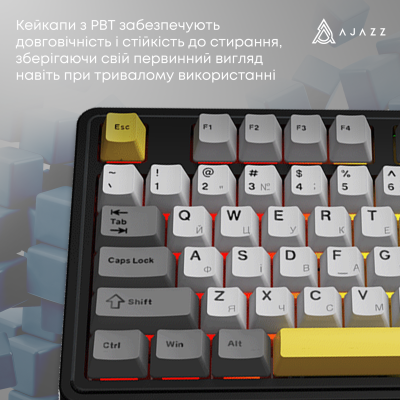 AJAZZ AK980 V2 Gift Switch V2 Black/Grey/Yellow (AK980-V2-G-BGY)