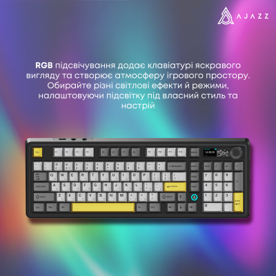 AJAZZ AK980 V2 Gift Switch V2 Black/Grey/Yellow (AK980-V2-G-BGY)