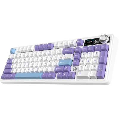 Ajazz AK980 V2 Gift Switch V2 Wireless/Bluetooth/USB White-Blue (AK980-V2-G-PWB)