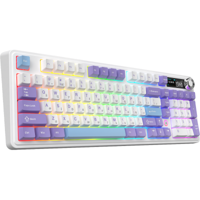 Ajazz AK980 V2 Gift Switch V2 Wireless/Bluetooth/USB White-Blue (AK980-V2-G-PWB)