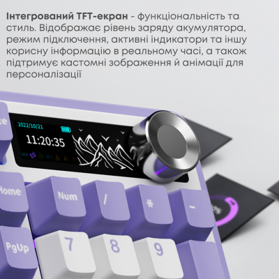 Ajazz AK980 V2 Gift Switch V2 Wireless/Bluetooth/USB White-Blue (AK980-V2-G-PWB)