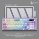 Ajazz AK980 V2 Gift Switch V2 Wireless/Bluetooth/USB White-Blue (AK980-V2-G-PWB)