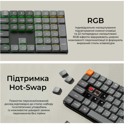 Keychron K5 Max Gateron MX 2.0 Brown Switch Hot-Swap Black (K5M-H3-UA)