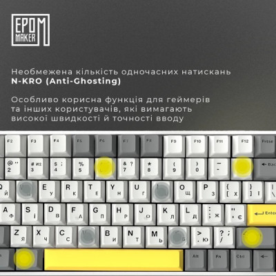 EPOMAKER EP84 Wisteria Linear White (EP84-W-WL)