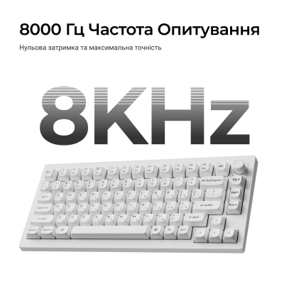 Keychron V1 Ultra Red Switch White (V1U-F1-UA)