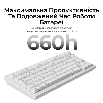 Keychron V1 Ultra Red Switch White (V1U-F1-UA)